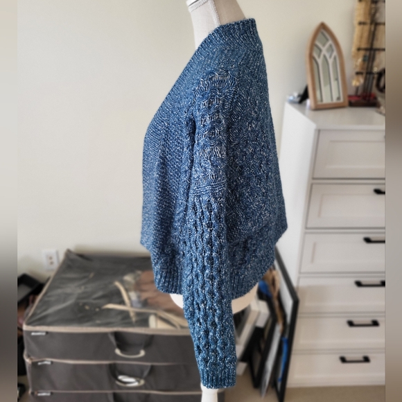 EUC Cabi Blue Cable Open Cardigan - Picture 12 of 14